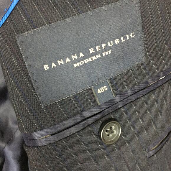 Banana Republic 3 Button Wool BSuit Blazer Size 40S - Picture 9 of 12